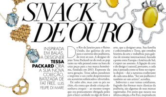 Tessa Packard // Elle Brasil // March 2015 // Fried Egg Earrings // Sweet Heart Earrings // Pretzel Necklace