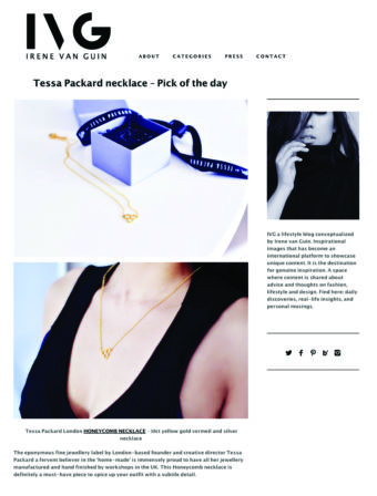 Tessa Packard // Irene Van Guin // Honeycomb Necklace