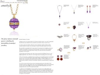 The Jewellery Editor Amethyst article featuring Tessa Packard China Town Earrings