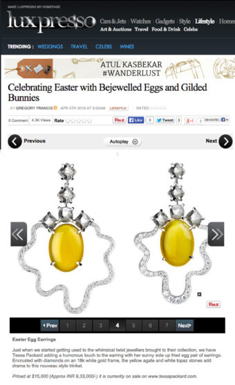 Fried Egg Earrings // Tessa Packard // Featured in Luxpresso Magazine
