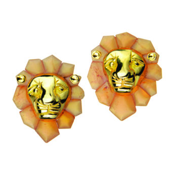 Lion Commission Earrings / Bespoke Jewellery / Tessa Packard London