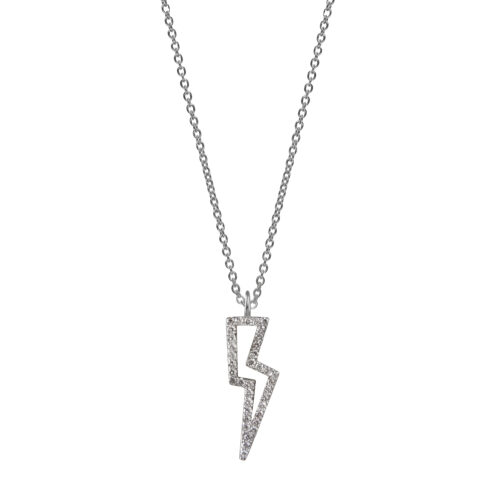 diamond lightning bolt necklace