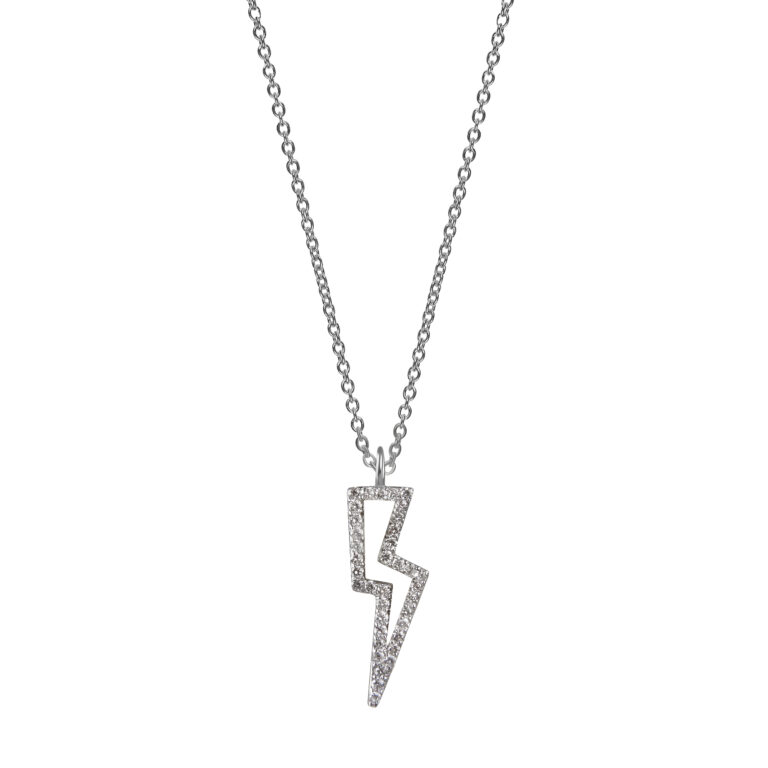 diamond lightning bolt necklace