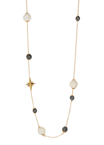 star and bead lariat necklace