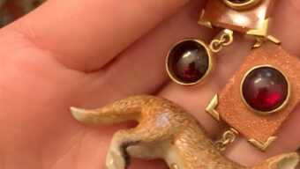 animal fox earrings