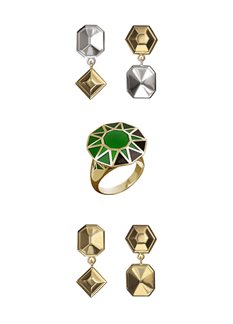 geometric jewellery
