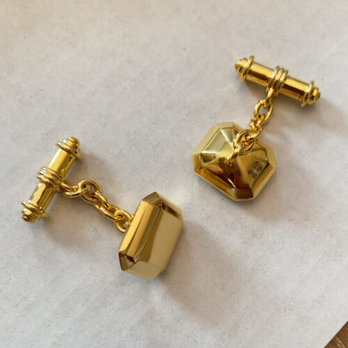 gold cufflinks by london jeweller
