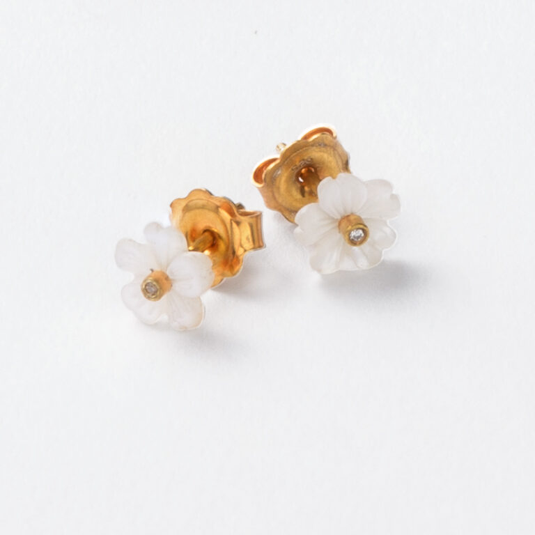 little white flower earrings tessa packard