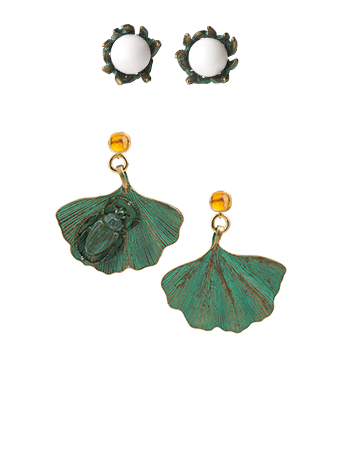 flower themed earrings