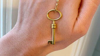 timeless gold key charm