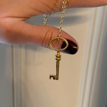 demi fine charm key london jewwellery