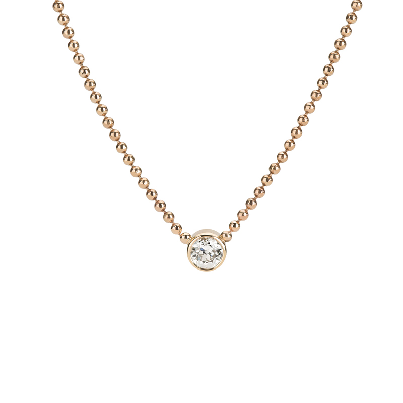 Bespoke yellow gold and diamond pendant necklace