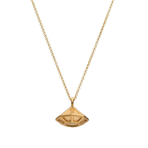 april birthstone necklace with diamond pendant