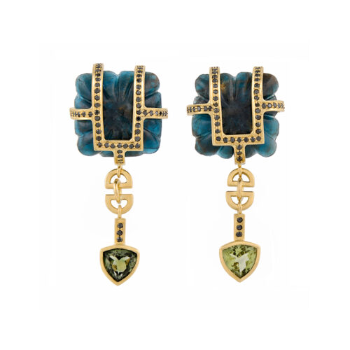 statement tourmaline earrings