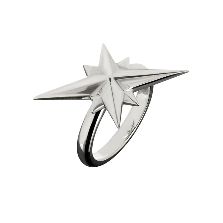 Sterling silver star ring