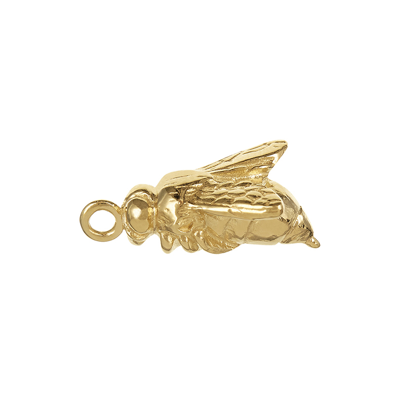 gold plated bee charm