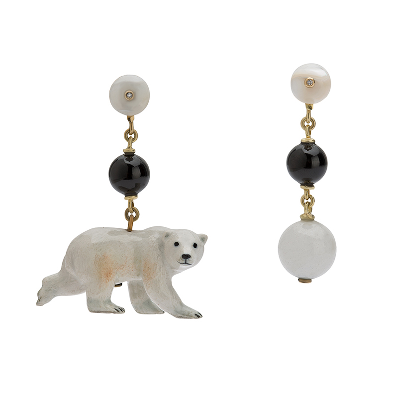 polar bear earrings