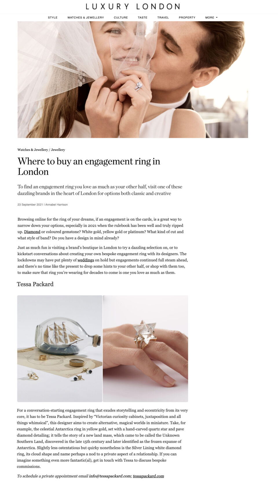 tessa packard where to buy an engagement ring in london