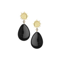 black onyx and sun earrings tessa packard