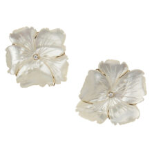 large pearl flower earrings tessa packard