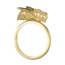 gold bee ring
