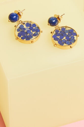 resin gemstone earrings