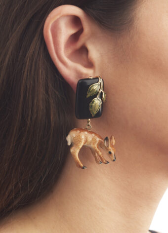 animal deer earrings