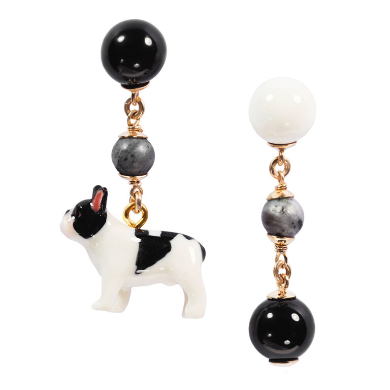 french bulldog earrings