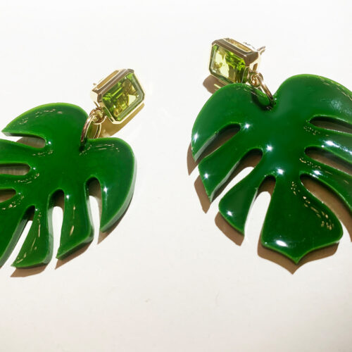 nature inspired leaf earrings