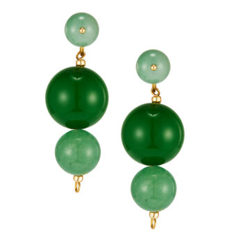 large green jade earrings