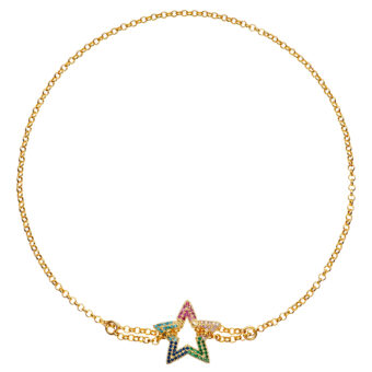 rainbow star necklace